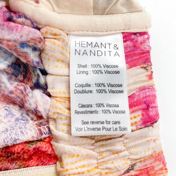 Hemant & Nandita - Leah Romantic Floral Boho Festival Crop Top - Picture 12 of 14